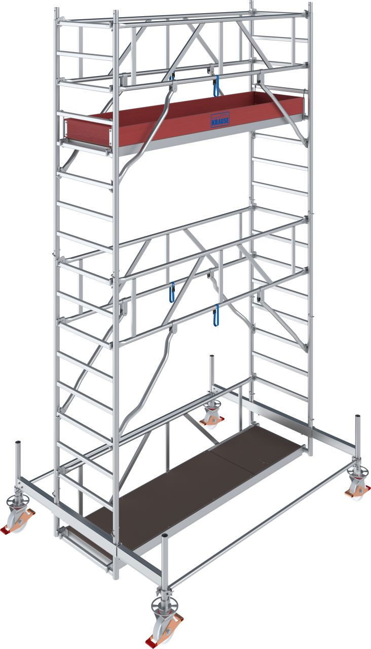 Krause STABILO Professional gurulóállvány, 100 -as sorozat, mezőméret: 2.5 m x 0.75 m, munkamagasság: 5.5 m termék fő termékképe