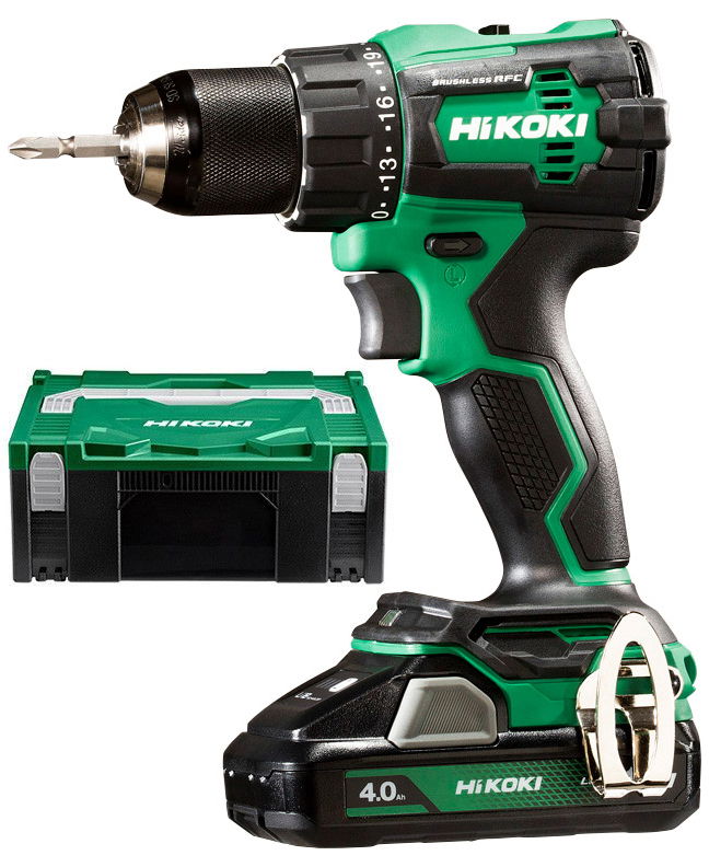 HiKoki DV18DE-WHZ akkus ütvefúró-csavarozó (2 x 4.0 Ah Li-ion akkuval, Hitbox kofferben) termék fő termékképe