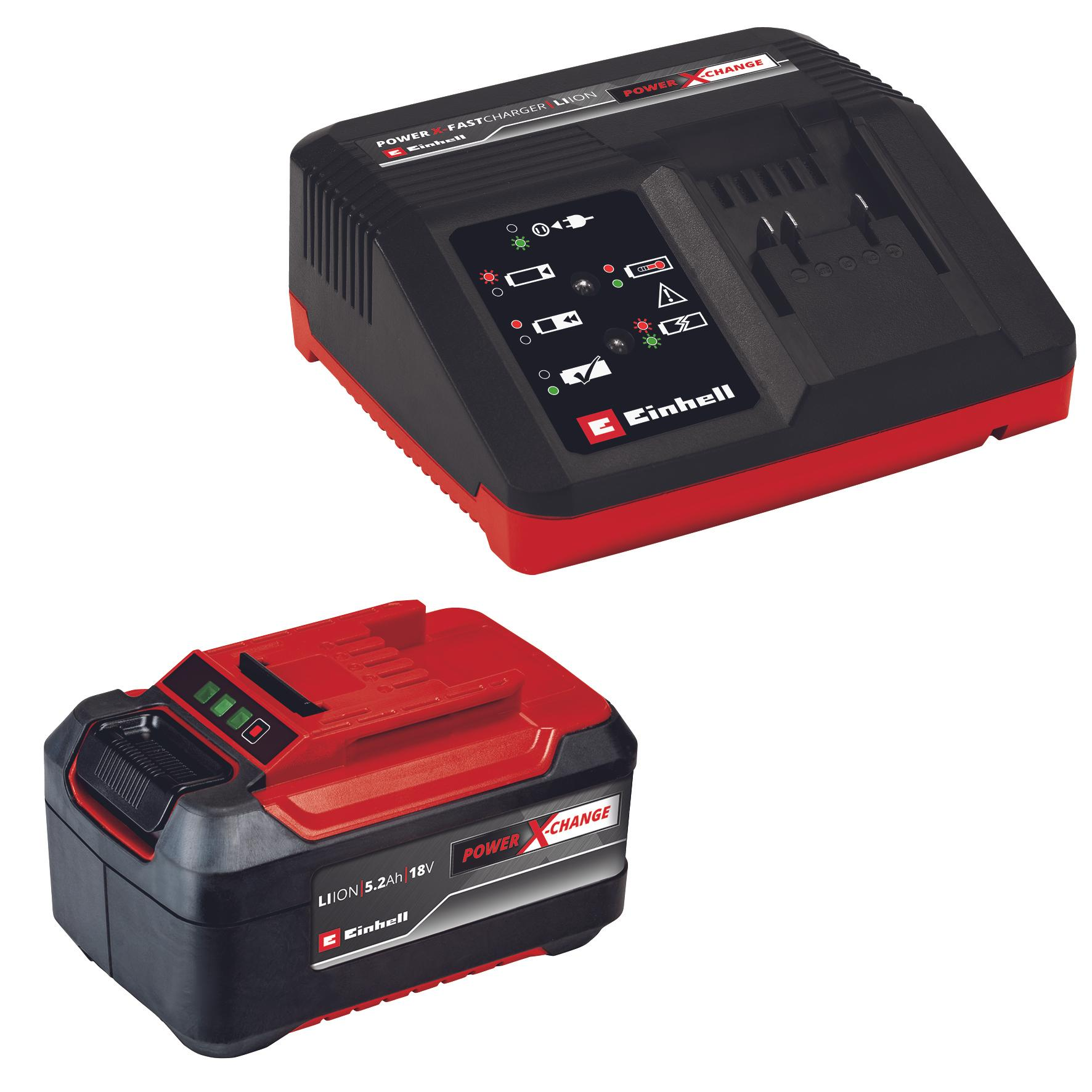 EINHELL 18 V 5,2 Ah PLUS Power-X-Change Starter Kit akkucsomag termék fő termékképe