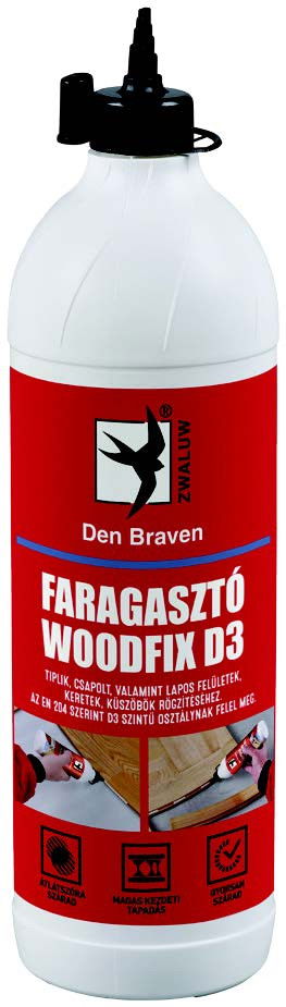 Den Braven Woodfix faragasztó D3, transzparens, 500 g termék fő termékképe