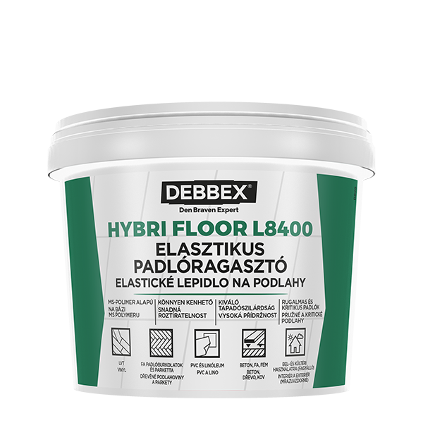 Den Braven HYBRI FLOOR L8400 padlóragasztó, világos barna, 5 kg termék fő termékképe