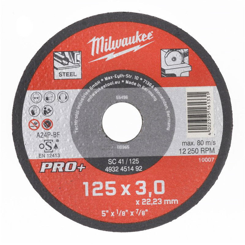 Milwaukee SC 41/115 PRO+ fémvágó tárcsa, egyenes, 115x3.0 mm termék fő termékképe