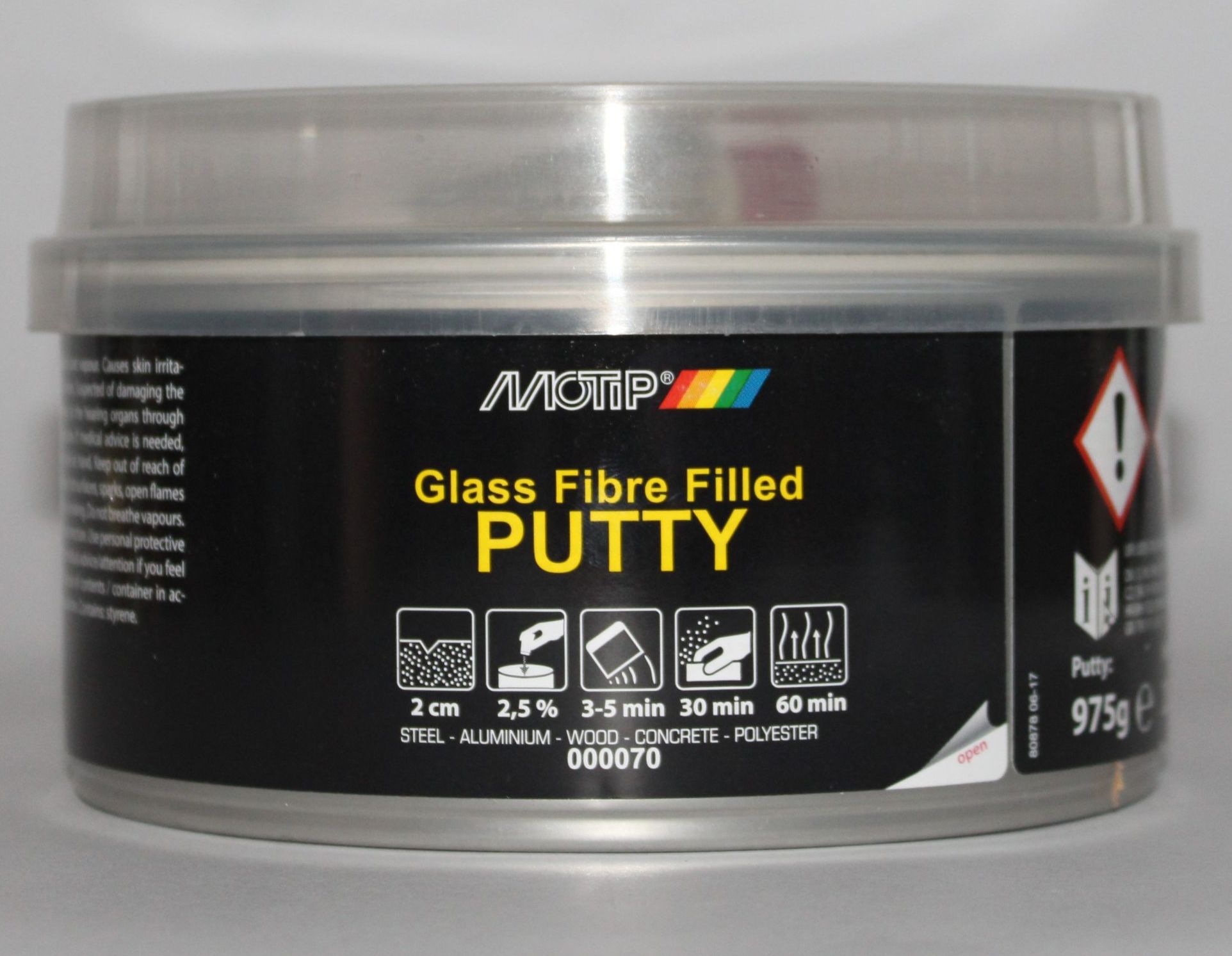 Motip Üvegszálas poliészteres gitt, matt szürke, 1 kg termék fő termékképe