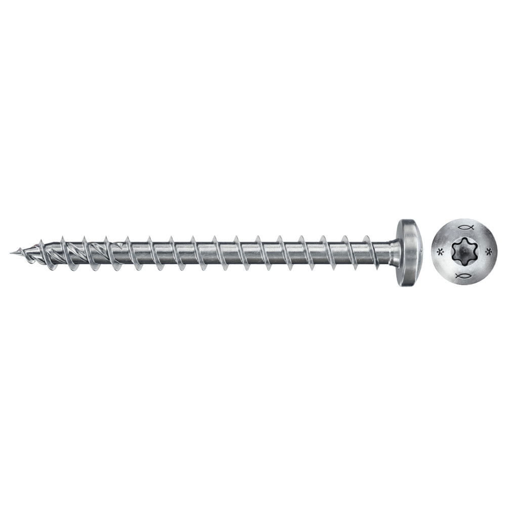 Fischer FPF II PTF 3.0 x 12 BC 200 lencsefejű, kékre horganyzott, végigmenetes forgácslapcsavar TX behajtással, 200 db/csomag termék fő termékképe