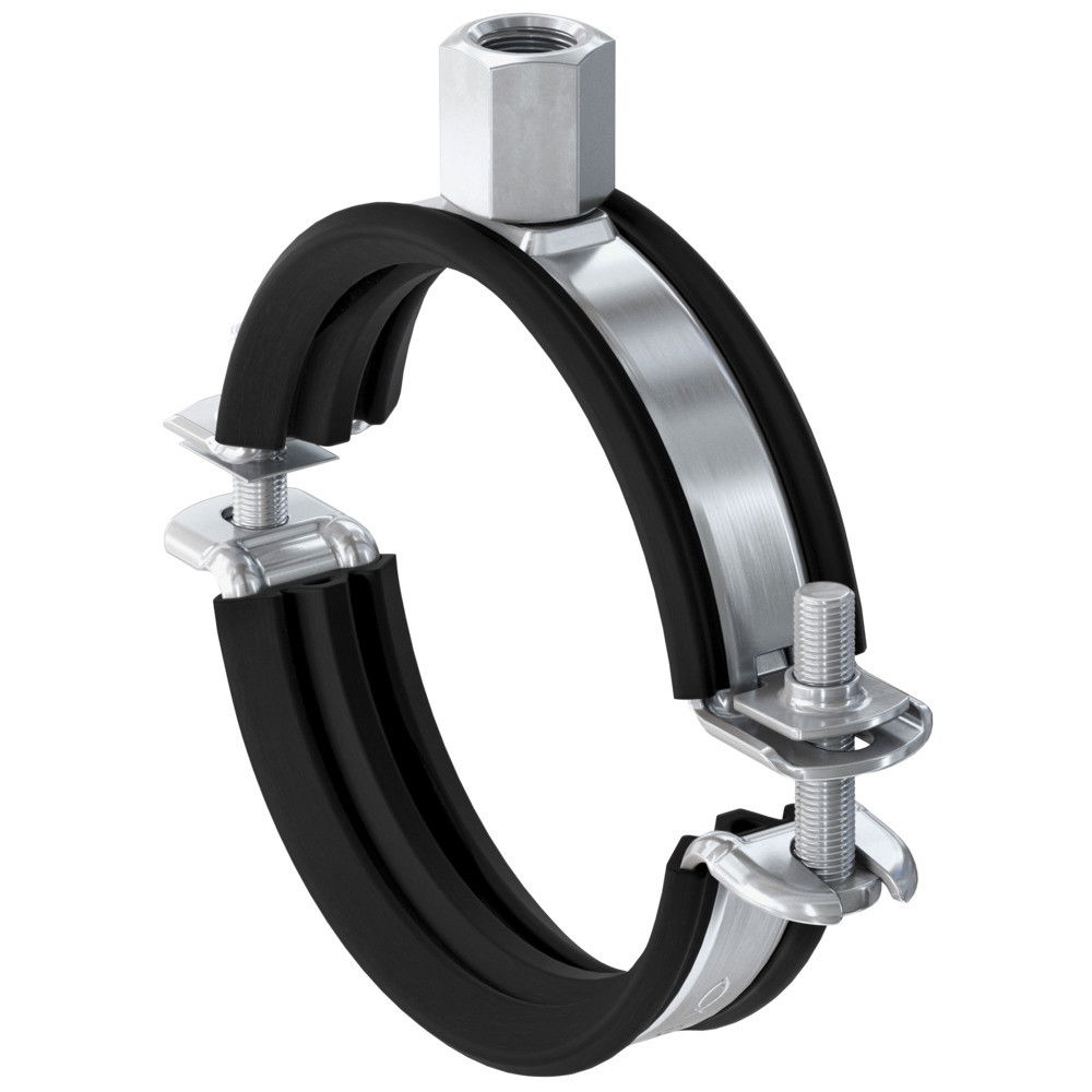 Fischer FRS-L 67 - 75 M8 / M10 kétcsavaros gumibetétes csőbilincs, 10 db/csomag termék fő termékképe