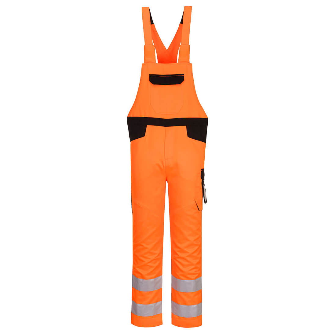 Portwest PW244 - PW2 Hi-Vis kantáros nadrág, narancs/fekete termék fő termékképe