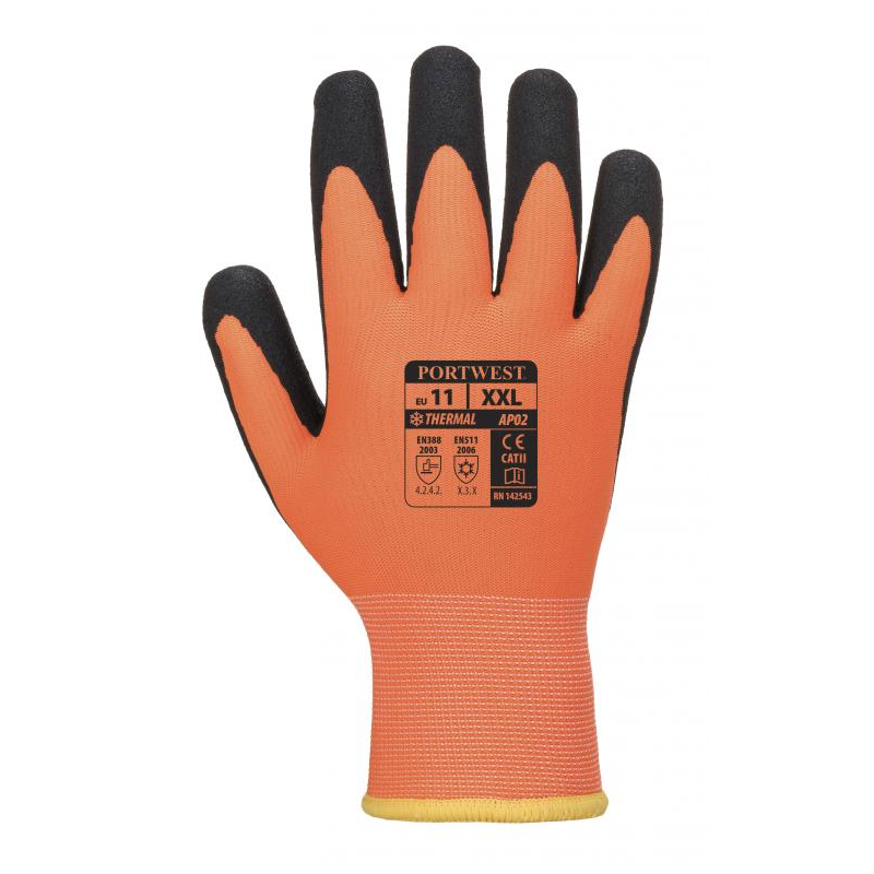Portwest AP02 - Thermo Pro Ultra kesztyű, narancs/fekete termék fő termékképe